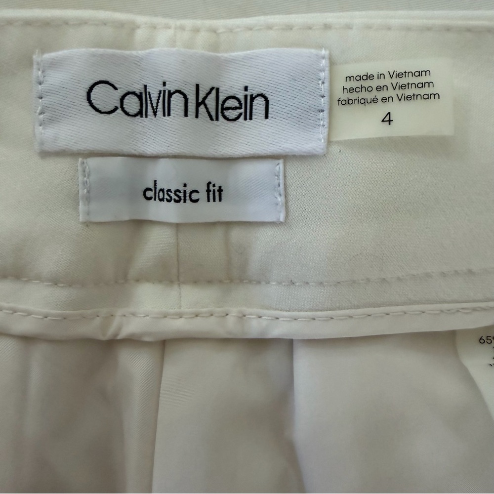 Calvin Klein Cream Trousers - Picture 7 of 9